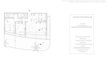 VTA DEPTO 3AMB POZO APTO COMERC. VILLANUEVA-TIGRE