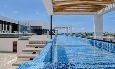Estudio en Zona Comercial de Aldea Zama