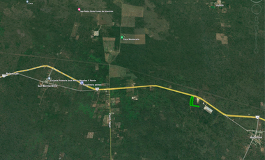 Venta de Terreno sobre carretera Mérida-Cancún 3.8 Hect