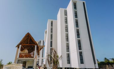 EXCLUSIVO DEPARTAMENTO DE ENTREGA INMEDIATA, PLAYA DE SAN BRUNO, YUCATÁN