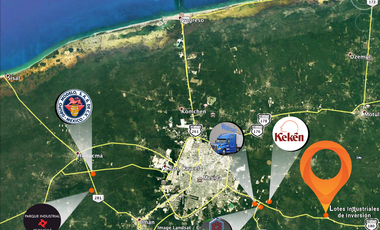 Venta de Excelentes terrenos desde 3,300 m2 sobre carretera Merida - Cancun.