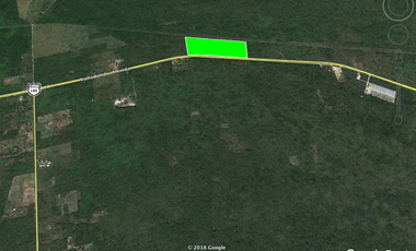 Venta de Excelentes terrenos desde 3,300 m2 sobre carretera Merida - Cancun.