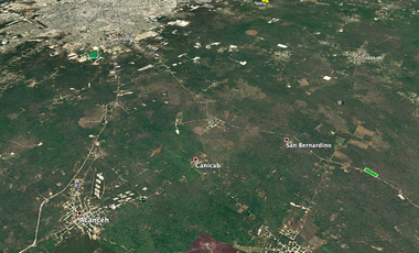 Venta de Excelentes terrenos desde 3,300 m2 sobre carretera Merida - Cancun.