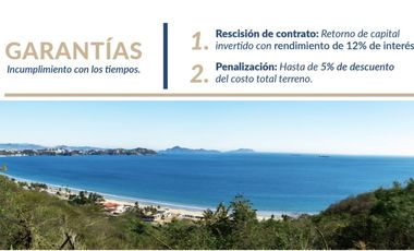 Venta de Terrenos en Coto con increíble vista a la Bahía de Manzanillo, Colima
