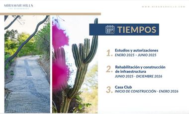 Venta de Terrenos en Coto con increíble vista a la Bahía de Manzanillo, Colima