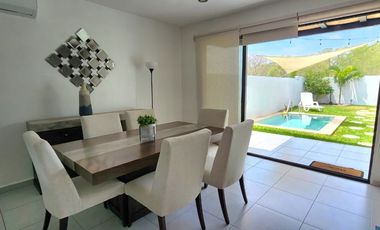 Casa en Renta Amueblada en Conkal con piscina