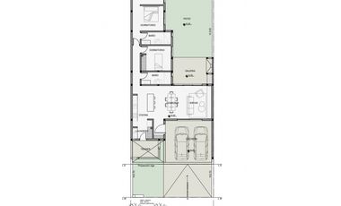 VENTA EN POZO- CASA 2 DORMITORIOS- DOCTA ETAPA 2