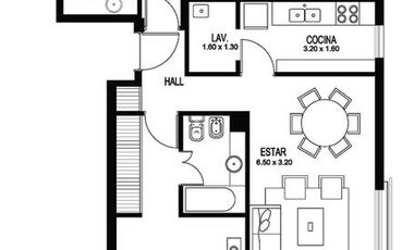Alquiler departamento 3 ambientes con cochera y baulera en Quartier Polo, Las Cañitas