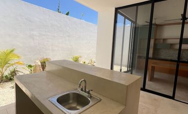 Casa de una planta en renta equipada en Mérida