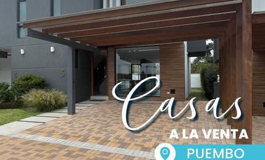 VENTA CASA A ESTRENAR EN CONJUNTO PUEMBO, VIA ARRAYANES