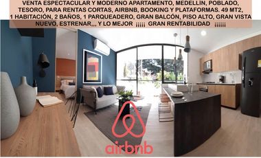 Venta apartamento Medellín poblado rentas cortas AIRBNB luxury OFERTA