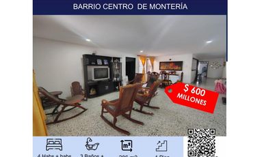 VENTA DE CASA BARRIO CENTRO MONTERIA