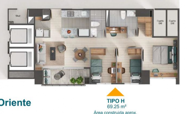 Venta apartamento en cesión de derechos Oliva ciudad Coltejer
