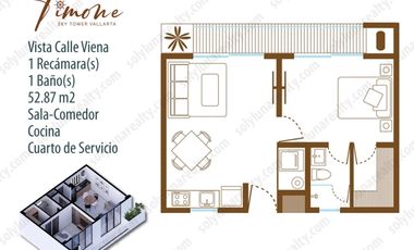 TIMONE 1 Recamara - Condominio en Venta en Versalles
