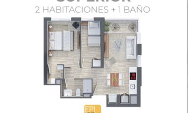 Excelentes departamentos de 2 dormitorios en centro de Temuco