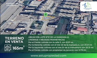VENTA TERRENO URBANIZACION SOL DE HUAMPANI - LURIGANCHO CHOSICA