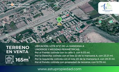VENTA TERRENO URBANIZACION SOL DE HUAMPANI - LURIGANCHO CHOSICA