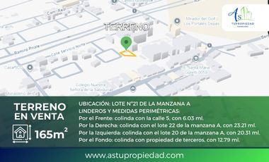 VENTA TERRENO URBANIZACION SOL DE HUAMPANI - LURIGANCHO CHOSICA