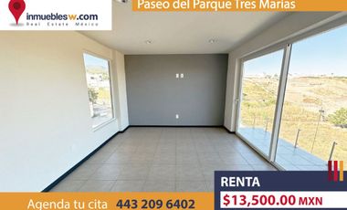 DEPARTAMENTO EN RENTA EN PASEO DEL PARQUE TRES MARIAS, MORELIA