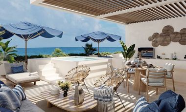 VILLA EN VENTA FRENTE AL MAR EN LA PLAYA DE SAN BENITO, MERIDA YUCATAN