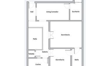 Departamento para consultorios. Excelente ubicación!. APTO PROFESIONAL.