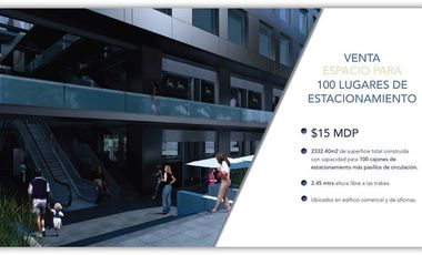 VENTA DE ESPACIO PARA 100 lugares de estacionamiento en Puerta Altavista