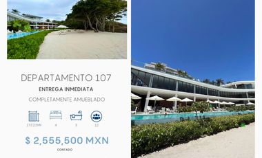 Departamento en Copropiedad Frente al Mar en Punta Mita | BOLONGO 4 Recámaras Amueblado