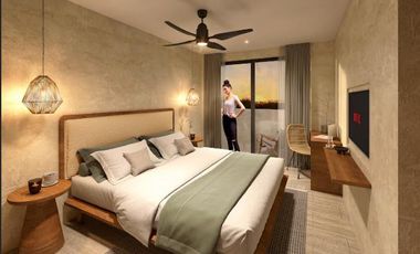 Departamento en venta 2 hab.(LOCK OFF) vista al mar en mahahual a 2 horas de tulum