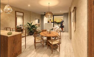 Departamento en venta 2 hab.(LOCK OFF) vista al mar en mahahual a 2 horas de tulum