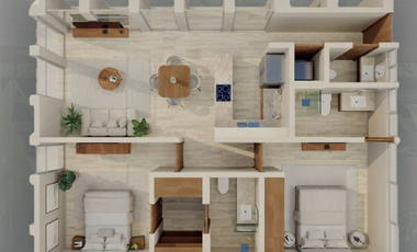 Departamento en venta Almaera Mod. Éter, Residencial del Mayab