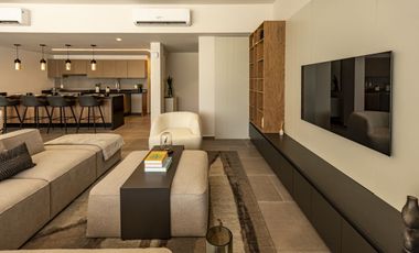 Lujoso departamento frente a plaza la isla, vista al lago de tres habitaciones