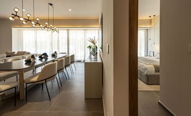 Lujoso departamento frente a plaza la isla, vista al lago de tres habitaciones