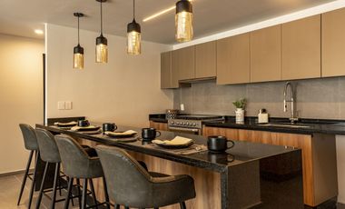 Lujoso departamento frente a plaza la isla, vista al lago de tres habitaciones