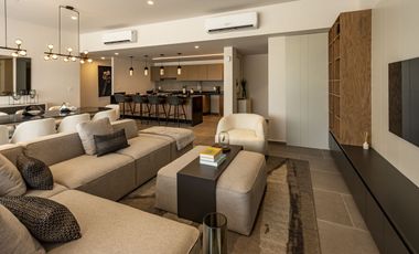 Lujoso departamento frente a plaza la isla, vista al lago de tres habitaciones