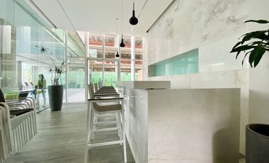 Departemento amueblado con terraza en Residencial Blum Santa Fe.