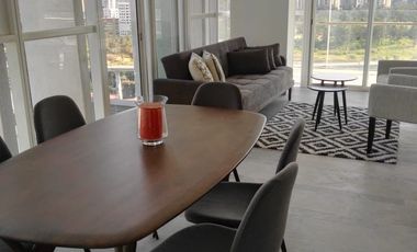 Departemento amueblado con terraza en Residencial Blum Santa Fe.