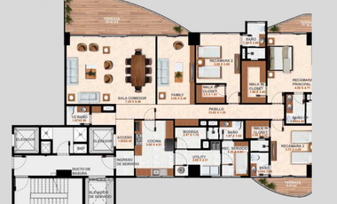 Departamento en Venta en  zona residencial  en Huixquilucan.