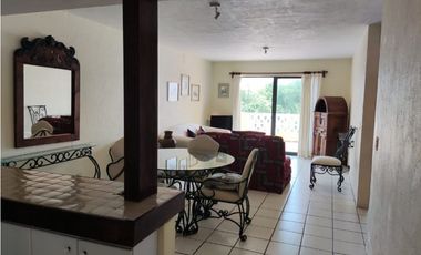 Departamento amueblado en renta en el Club de Tenis Burgos, en Temixco, Mor.