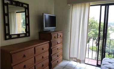 Departamento amueblado en renta en el Club de Tenis Burgos, en Temixco, Mor.