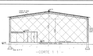 VENTA NAVE INDUSTRIAL 2400M2 SIP GRAL RODRIGUEZ