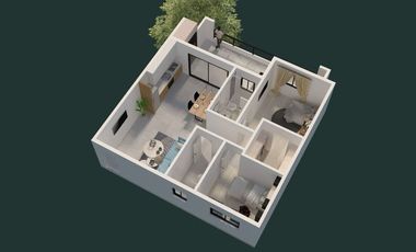 VENTA DEPTO en POZO 2 dormitorios Victoria TERRAZA