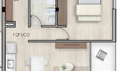 AMPLIO DPTO EN VENTA - 1 DORM / BARRIO MA. SELVA