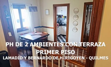 VENTA PH 2 AMBIENTES PATIO X ESCALERA QUILMES O