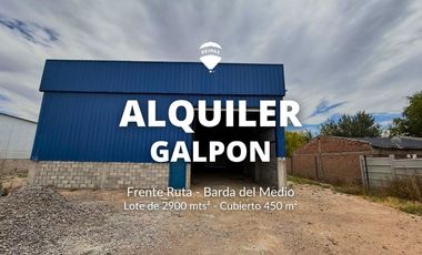 ALQUILER GALPON DEPOSITO CON FRENTE DE RUTA