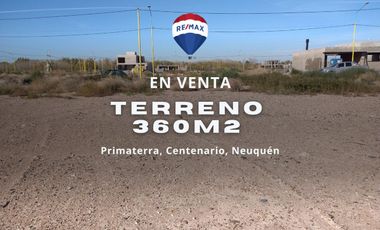 VENTA TERRENO PRIMATERRA CENTENARIO NEUQUEN