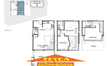 Departamento en triplex de 4 ambientes - Zona Sur Playa , Pinamar