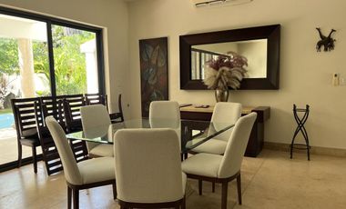Renta Casa Amueblada con paneles solares Yucatán Country Club
