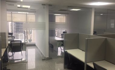 CALLE 50 / OFICINA / TORRE BICSA / 225M / DIVISIONES / AMOBLADO /JC
