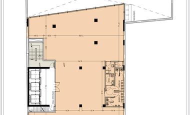 Alquiler Oficina DUPLEX - ENORME TERRAZA - 700Mts.Tot. - Parque Las Heras - Palermo