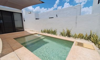 Casa en renta de una planta equipada Dzityá, Mérida Yucatán